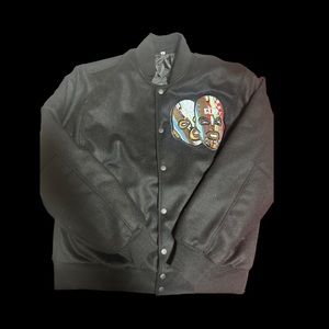 Carte Blanche/e.o.d handmade varsity jackets, unisex head scarves and facemasks